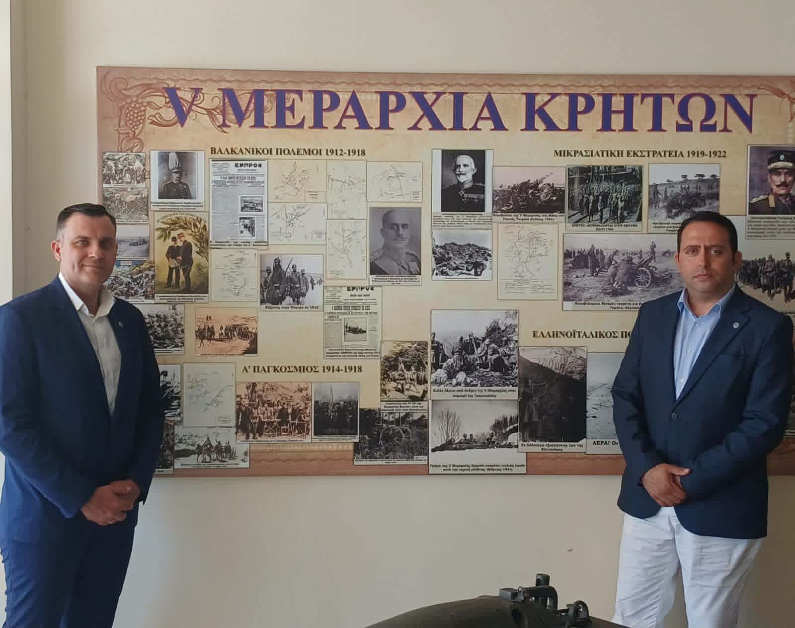 ΕΠΙΣΗΜΗ ΣΥΝΑΝΤΗΣΗ ΜΕ Δκτη 5ης Α/Μ Ταξιαρχίας «Μεραρχία Κρητών»